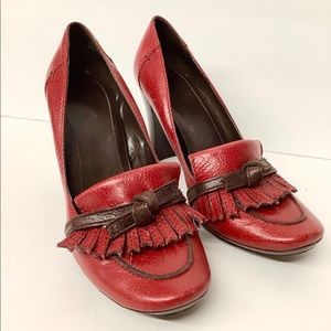 Tommy Hillfiger Red Leather Heels
